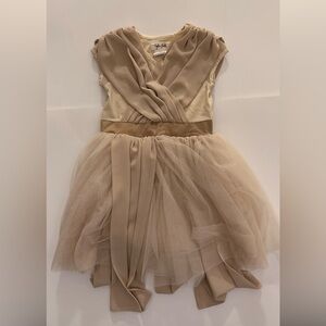 Elegant Beige Kids Casual Dress - Star Wars